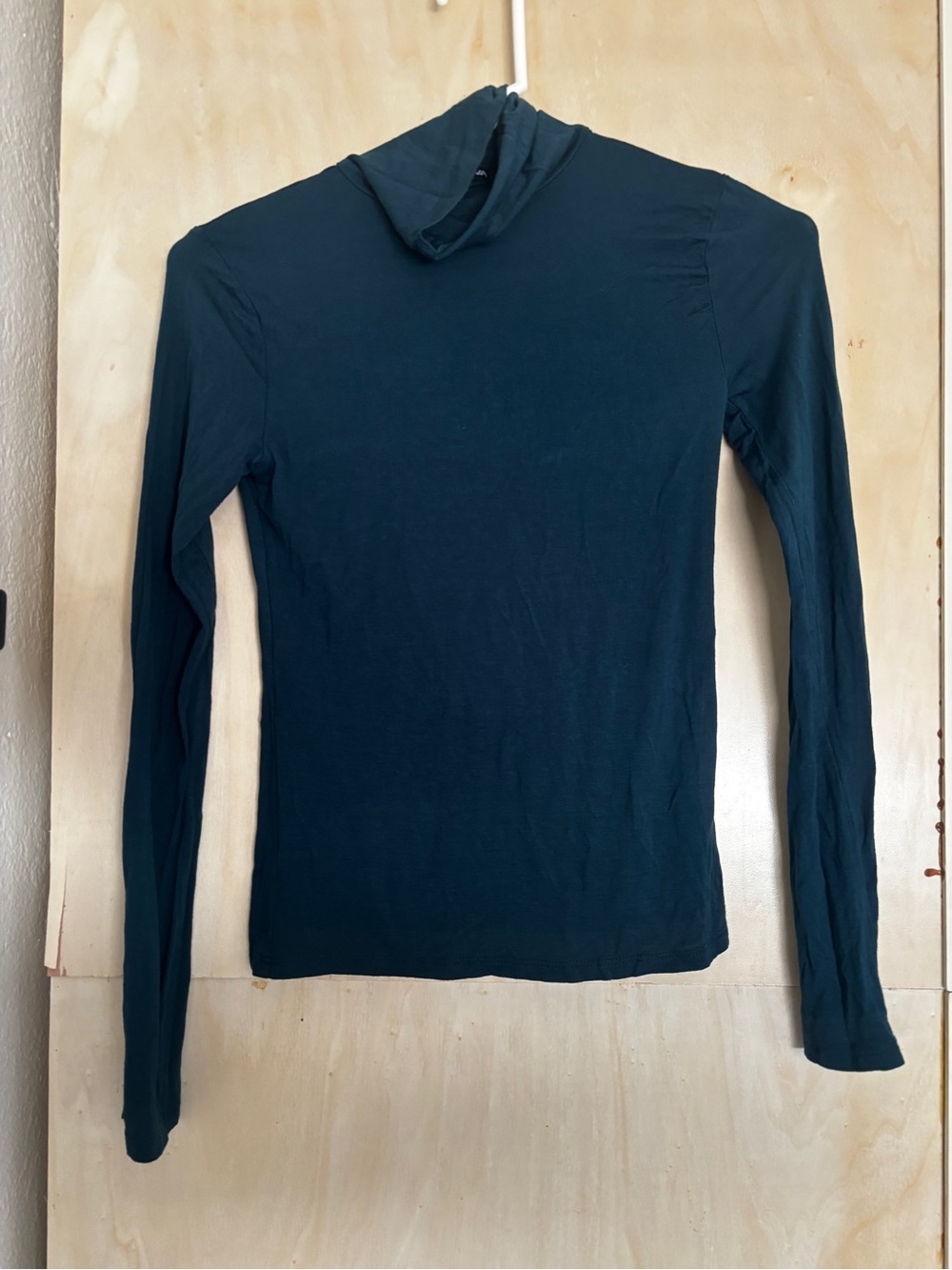 Fashion Nova Teal Stretch Long Sleeve Top